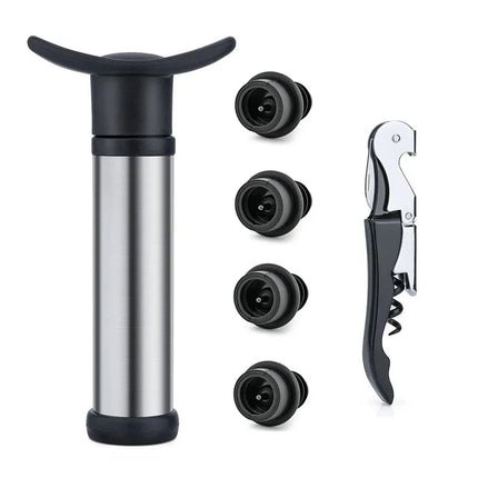 Kitchen Essentials Stainless Wine Stopper Vacuum Pump - Kitchen Essentials - VanKood - Mad Fly Essentials
