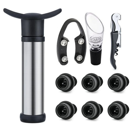 Kitchen Essentials Stainless Wine Stopper Vacuum Pump - Kitchen Essentials - VanKood - Mad Fly Essentials