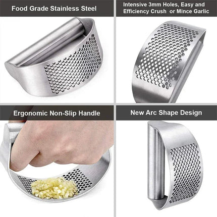 Kitchen Gadget Stainless Garlic Crusher - Kitchen Gadget - Andralyn - Mad Fly Essentials