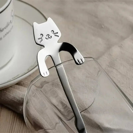 Kitchen Gadget Stainless Steel Mini Cat Spoon - Kitchen Gadget - VanKood - Mad Fly Essentials