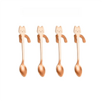 4PCS rose gold