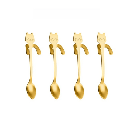 Kitchen Gadget Stainless Steel Mini Cat Spoon - Kitchen Gadget - VanKood - Mad Fly Essentials