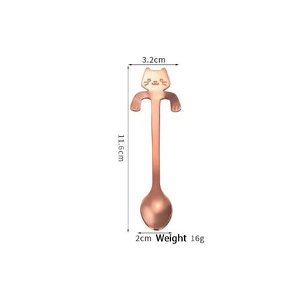 Kitchen Gadget Stainless Steel Mini Cat Spoon - Kitchen Gadget - VanKood - Mad Fly Essentials