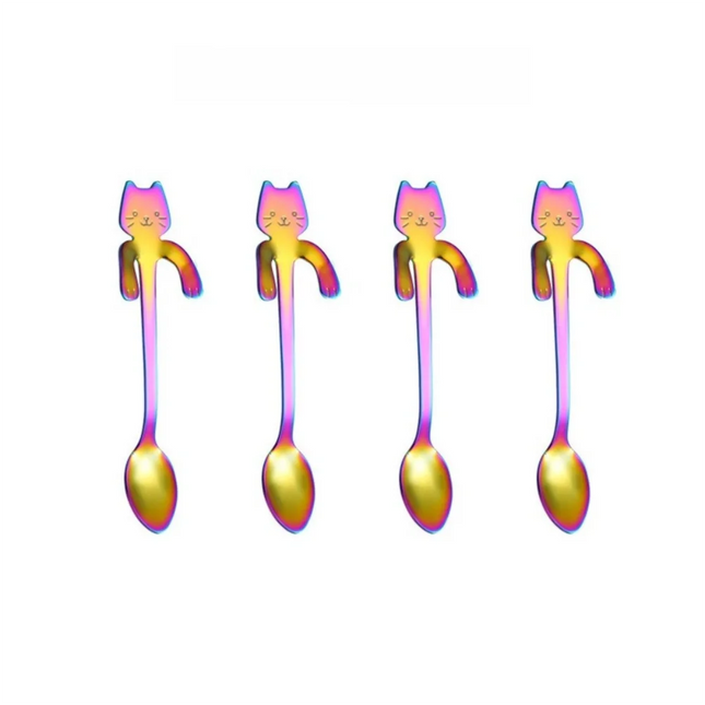 Kitchen Gadget Stainless Steel Mini Cat Spoon - Kitchen Gadget - VanKood - Mad Fly Essentials