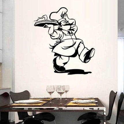 Kitchen Italian Chef 3D Wall Sticker - 3D Wall Sticker - BRUP - Mad Fly Essentials