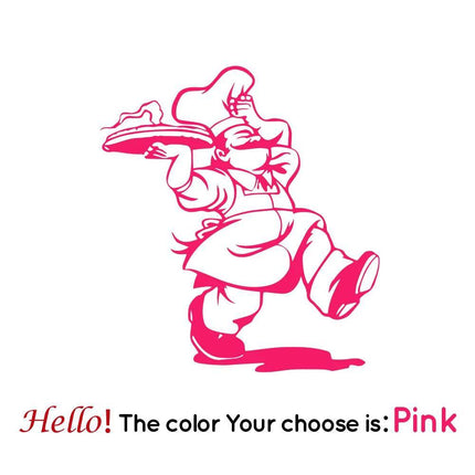 Kitchen Italian Chef 3D Wall Sticker - 3D Wall Sticker - BRUP - Mad Fly Essentials