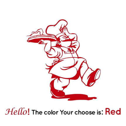 Kitchen Italian Chef 3D Wall Sticker - 3D Wall Sticker - BRUP - Mad Fly Essentials