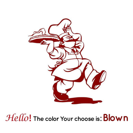 Kitchen Italian Chef 3D Wall Sticker - 3D Wall Sticker - BRUP - Mad Fly Essentials