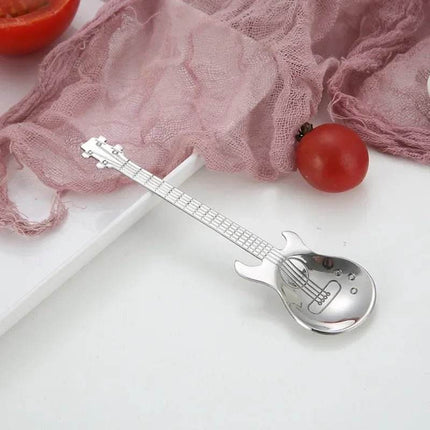 Stainless Guitar Shaped Desert Spoon Kitchen Essentials - Kitchen Essentials - VanKood - Mad Fly Essentials