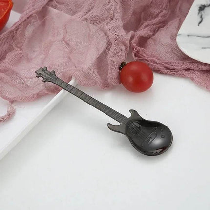 Stainless Guitar Shaped Desert Spoon Kitchen Essentials - Kitchen Essentials - VanKood - Mad Fly Essentials