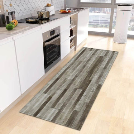 Kitchen Wood Grain Entrance Mat Floor Decor - Floor Decor - Retro Rugs - Mad Fly Essentials