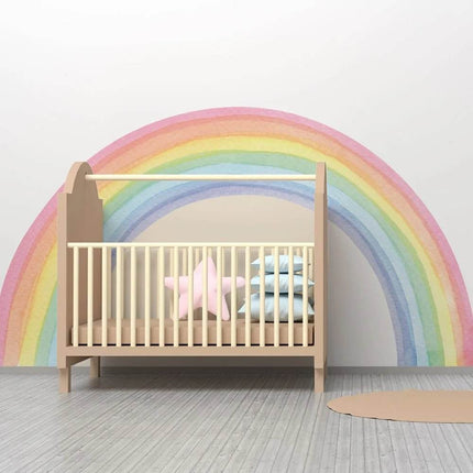 Large Rainbow Pastel Nursery 3D Wall Sticker - 3D Wall Sticker - Nursery Ready - Mad Fly Essentials