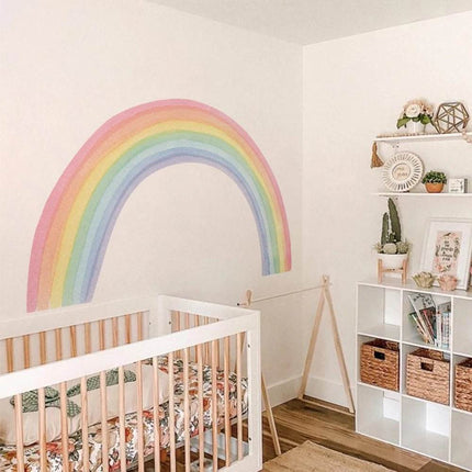 Large Rainbow Pastel Nursery 3D Wall Sticker - 3D Wall Sticker - Nursery Ready - Mad Fly Essentials