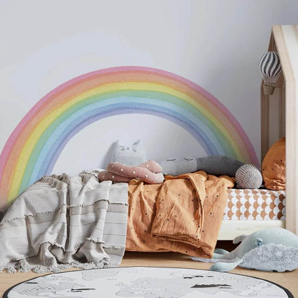 Large Rainbow Pastel Nursery 3D Wall Sticker - 3D Wall Sticker - Nursery Ready - Mad Fly Essentials