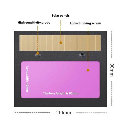 Large View Hoods Arc Auto Darken Welding Mask - Welding Mask - JALU - Mad Fly Essentials