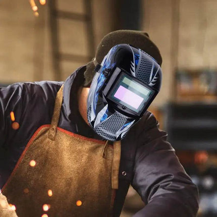 Large View Hoods Arc Auto Darken Welding Mask - Welding Mask - JALU - Mad Fly Essentials