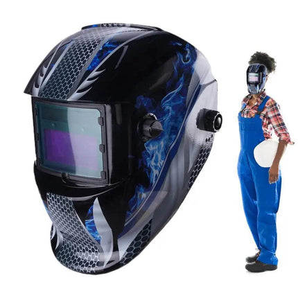 Large View Hoods Arc Auto Darken Welding Mask - Welding Mask - JALU - Mad Fly Essentials