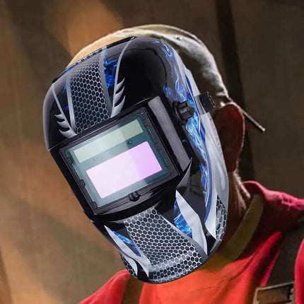 Large View Hoods Arc Auto Darken Welding Mask - Welding Mask - JALU - Mad Fly Essentials