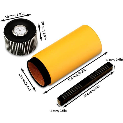 Leather Cedar Humidor Cigar Box Travel Gear - Travel Gear - GALINER - Mad Fly Essentials