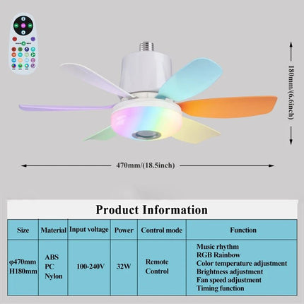 LED Bulb Kids Room E27 Bluetooth Remote Bulb - LED Bulb - IWP - Mad Fly Essentials