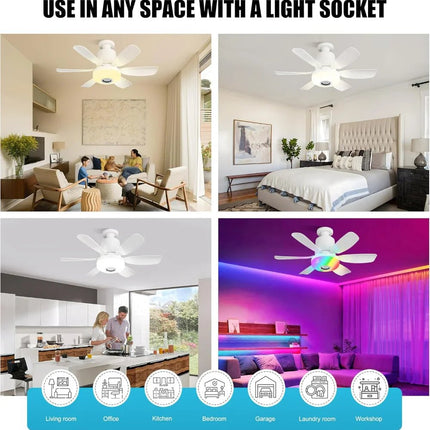 LED Bulb Kids Room E27 Bluetooth Remote Bulb - LED Bulb - IWP - Mad Fly Essentials