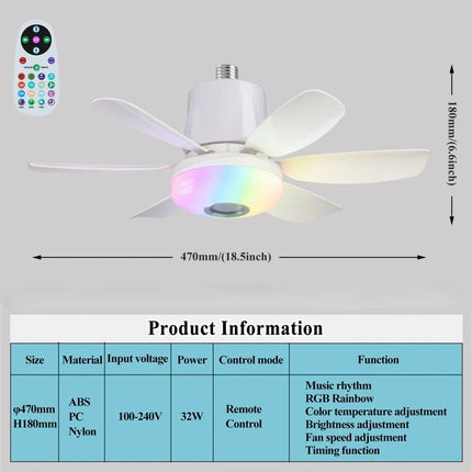 LED Bulb Kids Room E27 Bluetooth Remote Bulb - LED Bulb - IWP - Mad Fly Essentials