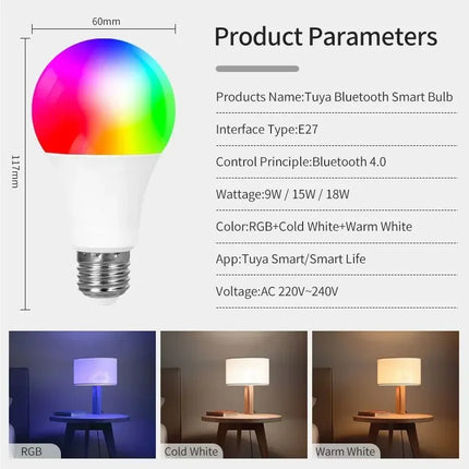 LED Bulb MOES Bluetooth E27 Dimmable Light Smart Bulb - LED Bulb - Moes - Mad Fly Essentials