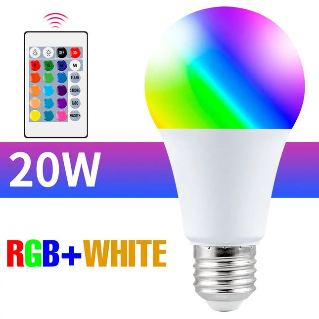 LED Bulb RGB Remote 5-25W E27 Light Bulb - LED Bulb - AVACOM - Mad Fly Essentials