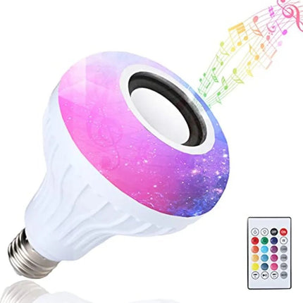 LED Bulb Smart 12W E27 Bluetooth Speaker Remote Bulb - LED Bulb - AVACOM - Mad Fly Essentials