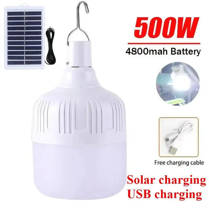LED Bulb USB Rechargeable Solar 80 - 500W Camping Lantern - LED Bulb - Heinast - Mad Fly Essentials