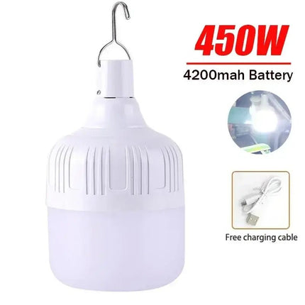 LED Bulb USB Rechargeable Solar 80 - 500W Camping Lantern - LED Bulb - Heinast - Mad Fly Essentials