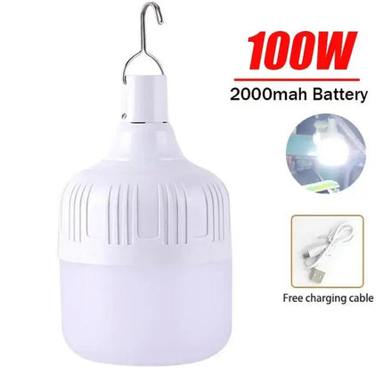 LED Bulb USB Rechargeable Solar 80 - 500W Camping Lantern - LED Bulb - Heinast - Mad Fly Essentials