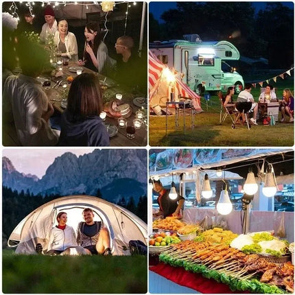 LED Bulb USB Rechargeable Solar 80 - 500W Camping Lantern - LED Bulb - Heinast - Mad Fly Essentials
