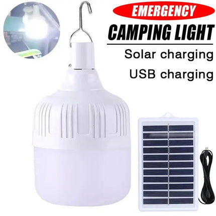 LED Bulb USB Rechargeable Solar 80 - 500W Camping Lantern - LED Bulb - Heinast - Mad Fly Essentials