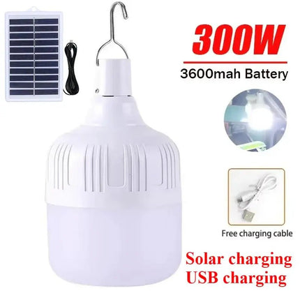 LED Bulb USB Rechargeable Solar 80 - 500W Camping Lantern - LED Bulb - Heinast - Mad Fly Essentials