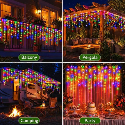 LED Fairy Light 3.5M-13M Solar Xmas Icicle Lights - LED Fairy Light - Topdii - Mad Fly Essentials