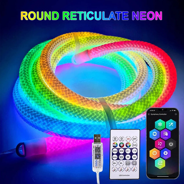 LED Fairy Light 360 Glow Round RGB Strip Bar App Light - LED Fairy Light - XGJY - Mad Fly Essentials