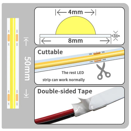 LED Fairy Light COB Strip High Density LED Tape Lighting - LED Fairy Light - ATcomm - Mad Fly Essentials
