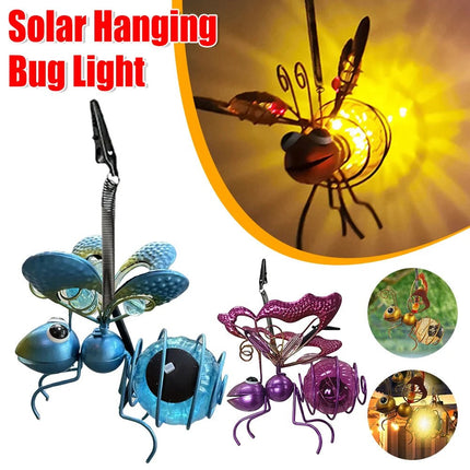 LED Fairy Light Solar Iron Bee Statue - LED Fairy Light - Solar Time - Mad Fly Essentials
