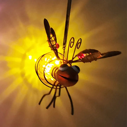 LED Fairy Light Solar Iron Bee Statue - LED Fairy Light - Solar Time - Mad Fly Essentials