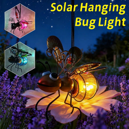 LED Fairy Light Solar Iron Bee Statue - LED Fairy Light - Solar Time - Mad Fly Essentials