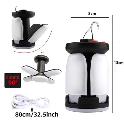 LED Flashlight Solar Camping Emergency USB Rechargeable Night Light LED Flashlight Vakind Mad Fly Essentials
