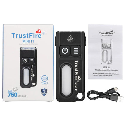 LED Flashlight Trustfire MIN11 750LM USB Rechargeable Spotlight - LED Flashlight - TrustFire - Mad Fly Essentials