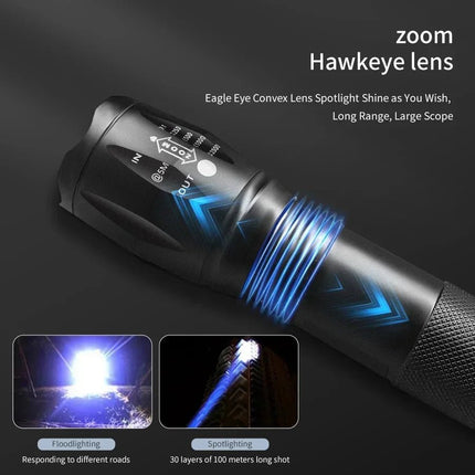 LED Flashlight Waterproof Tactical USB Flashlight LED Flashlight Superfire Mad Fly Essentials