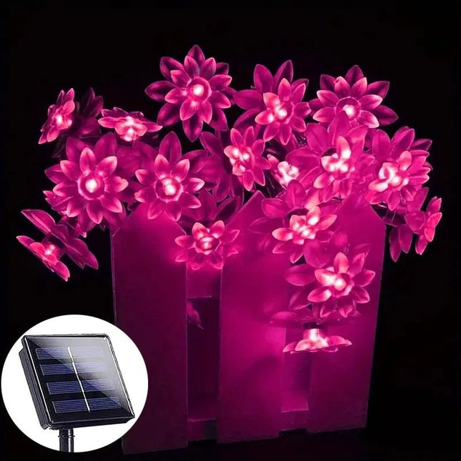 LED Garden Light Cherry Blossom Lotus Solar Lighting - LED Garden Light - Spazel - Mad Fly Essentials