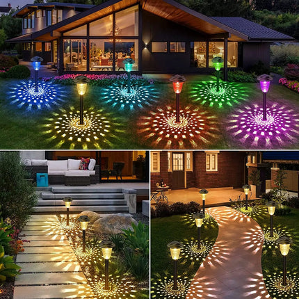 LED Garden Light Circle Shadow Solar Lawn Lamp - LED Garden Light - RXSFY - Mad Fly Essentials
