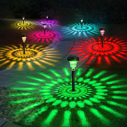 LED Garden Light Circle Shadow Solar Lawn Lamp - LED Garden Light - RXSFY - Mad Fly Essentials