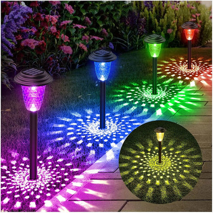 LED Garden Light Circle Shadow Solar Lawn Lamp - LED Garden Light - RXSFY - Mad Fly Essentials