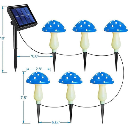 LED Garden Light RGB Solar Mushroom Stake Lights - LED Garden Light - Vecli - Mad Fly Essentials
