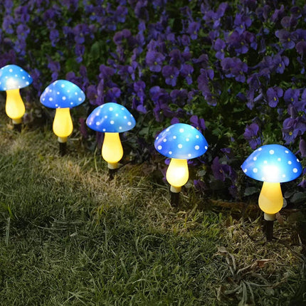 LED Garden Light RGB Solar Mushroom Stake Lights - LED Garden Light - Vecli - Mad Fly Essentials